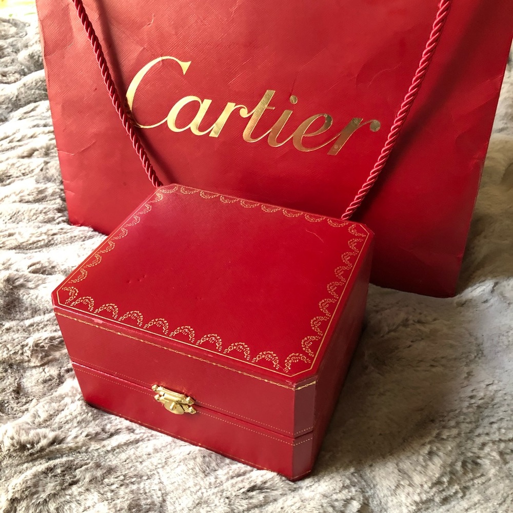 Cartier Watch Box w/pillow and bag